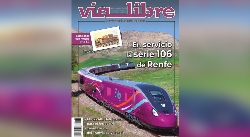 La serie 106 de Renfe, portada de la revista Va Libre de junio